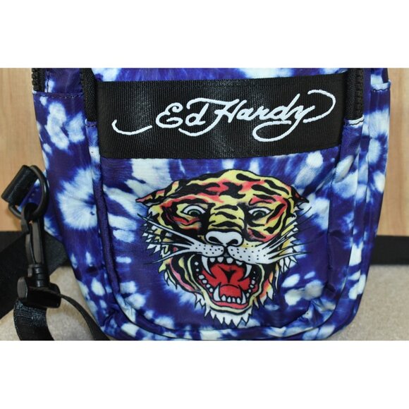 Ed Hardy Blue and Black Shoulder Bag - Picture 3 of 14